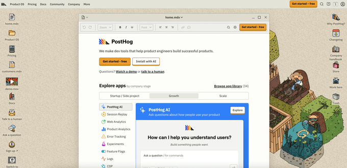 10 best A/B testing tools for CRO in 2026 (expert review) PostHog's landing page.