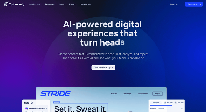 10 best A/B testing tools for CRO in 2026 (expert review) Optimizely Landing page.