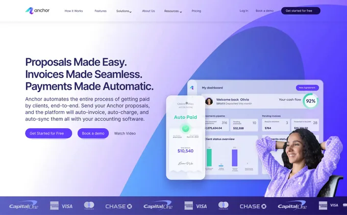 Anchor homepage layout test control Anchor homepage layout test control