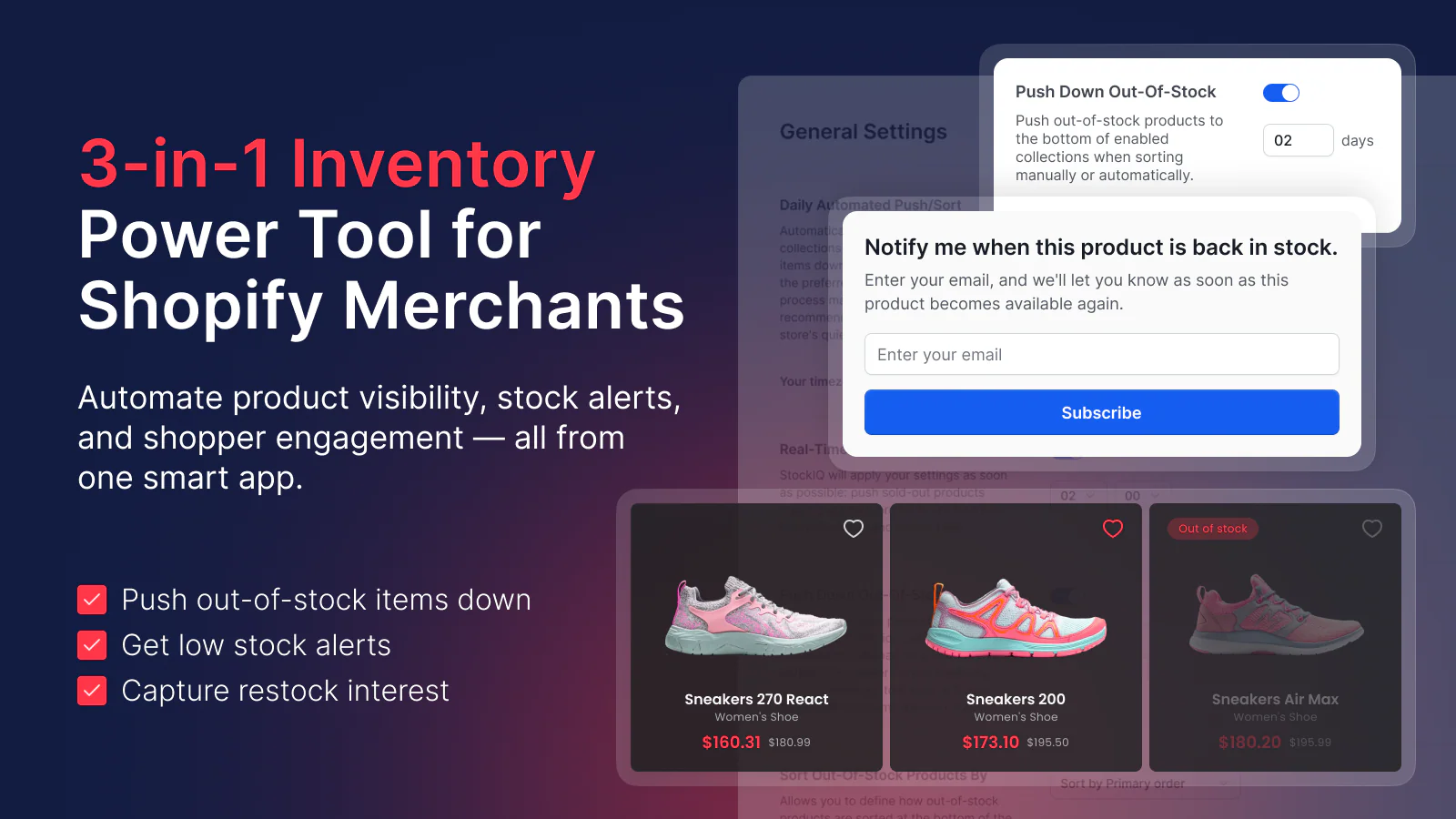 the 3 in 1 inventory tool for shopify merchants