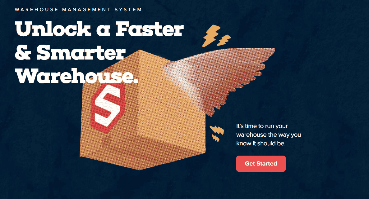 Screenshot of ShipHero Homepage