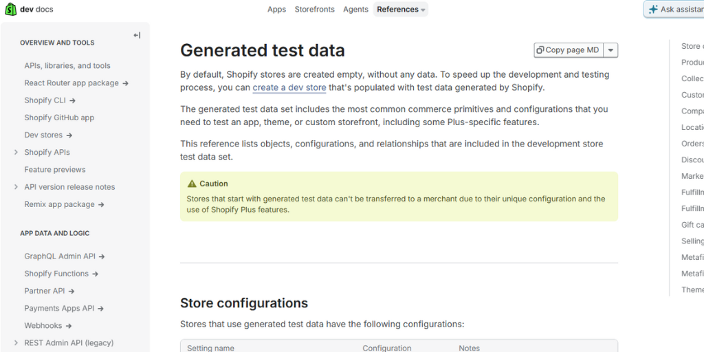 a screenshot of a page with a description of the data