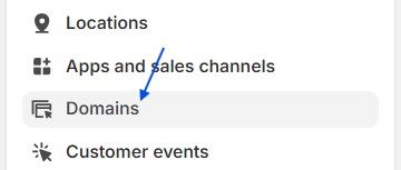 How to Set up Multiple Domains Under One Shopify Account a screenshot of a web page with the settings highlighted