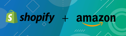 a shopping bag with the words shopify and amazon on it