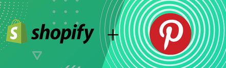 a green background with the word shopify and a picture of a shopping bag