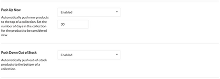 a screen shot of a website page with the new product section highlighted