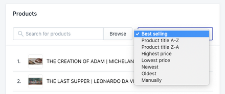 a screenshot of a product listing page