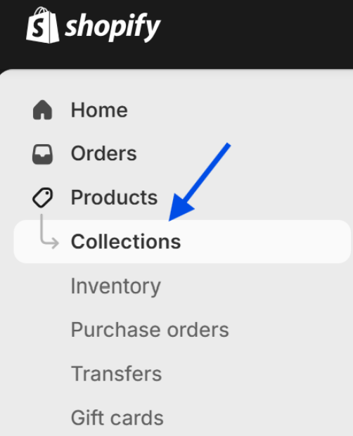 Bulk edit Collections a screenshot of the shopify home orders section