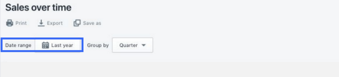 Filter and Customize the Report Screenshot showing to filter report by date
