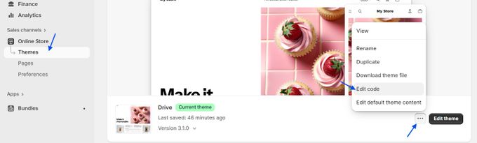 Add the Sticky _Add to Cart_ Button in Shopify in 5 Minutes a screen shot of a web page with a cupcake on it
