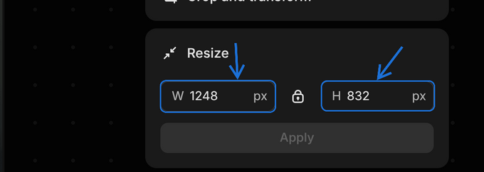 a screenshot of a computer keyboard with the words resize highlighted