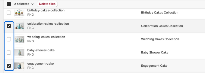 a screenshot of a web page with a number of items on it