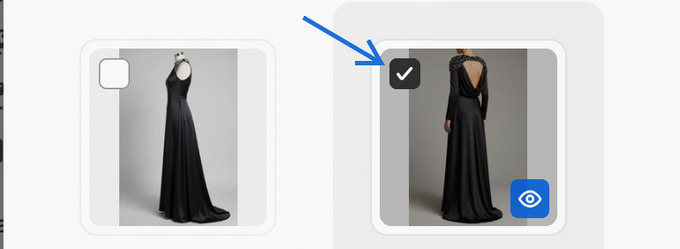 a dress is shown with a picture of the back of it
