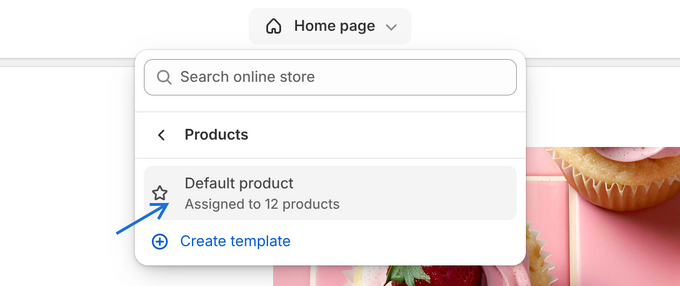 a screen shot of a website page with a cupcake and a strawberry
