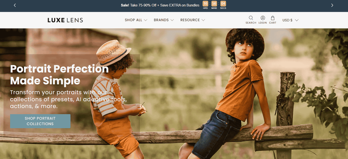 The Luxe Lens Screenshot of Luxe Lens