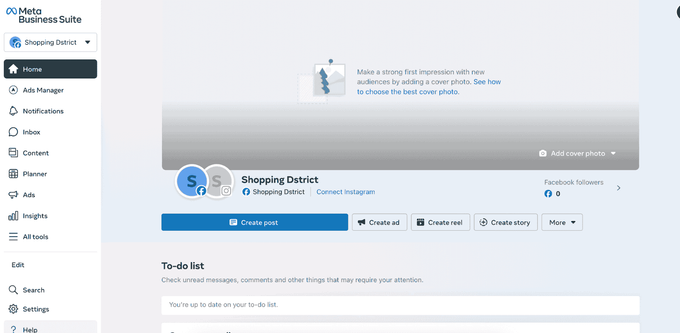 Facebook Business Manager Screenshot showing to setup FB Manager
