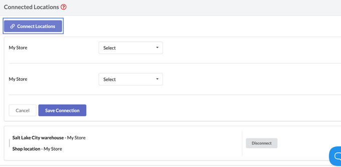Manage Location Screenshot of shopify admin page to enable location based inventory