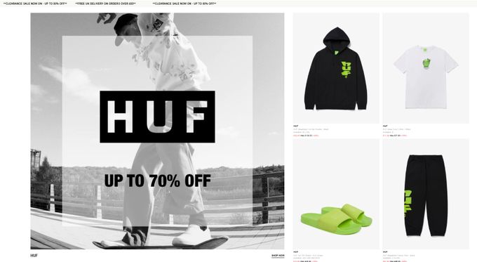 Screenshot of The Chimp Store's homepage as an example of using Shopify's Porto theme