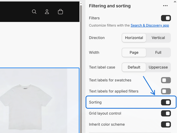 a screen shot of a t - shirt with a text box highlighted