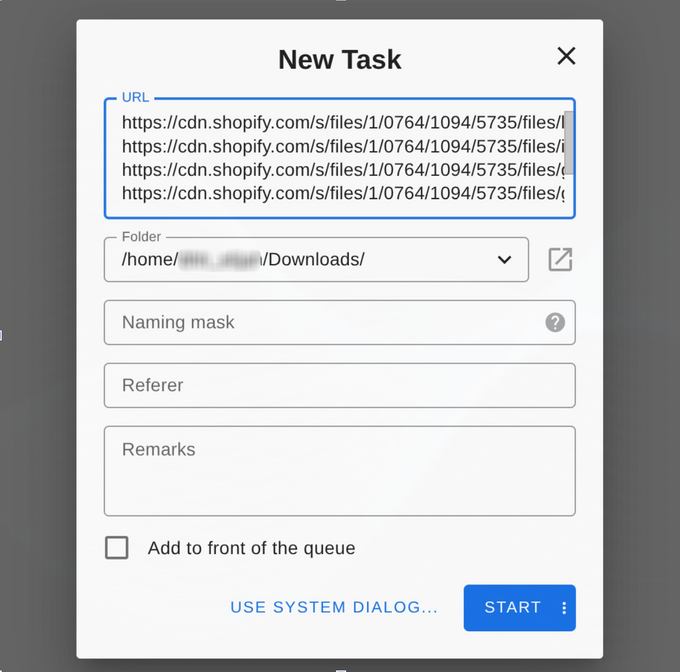 a cell phone with the new task button highlighted