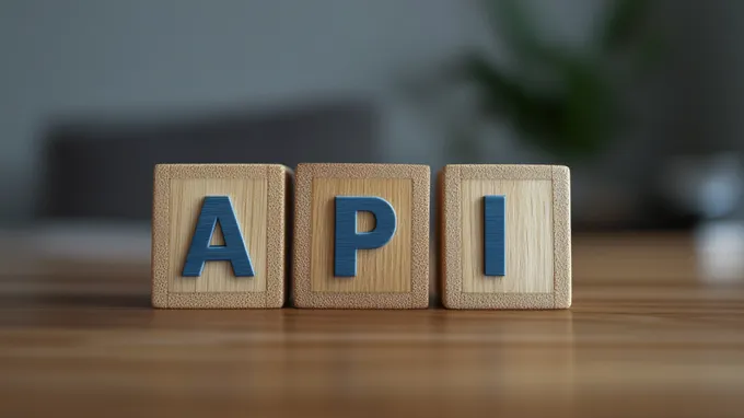 a wooden block spelling the word api on a table