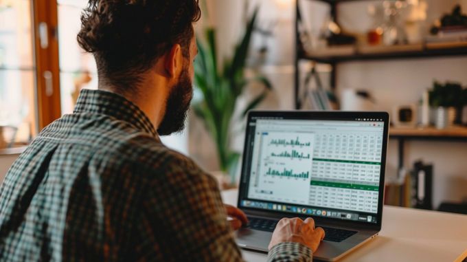 A man exporting Shopify products using CSV files.