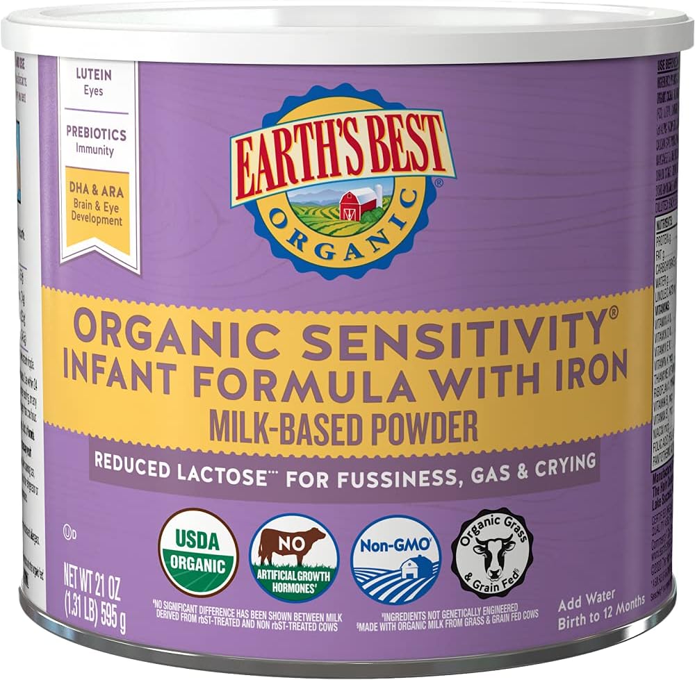 earth's best organic infant formula infant formula