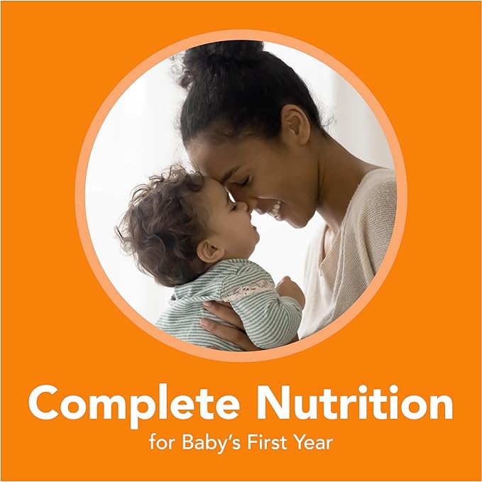 a woman holding a baby in her arms with the words complete nutrition for baby '