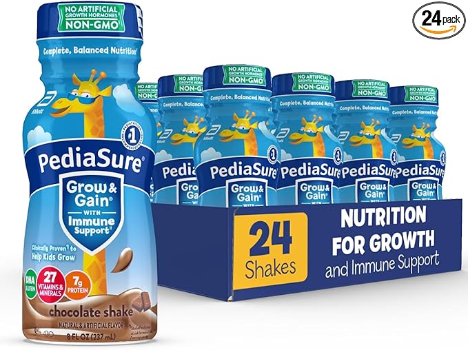 a display of 24 packs of pediasure