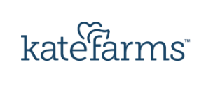 the logo for kate farms