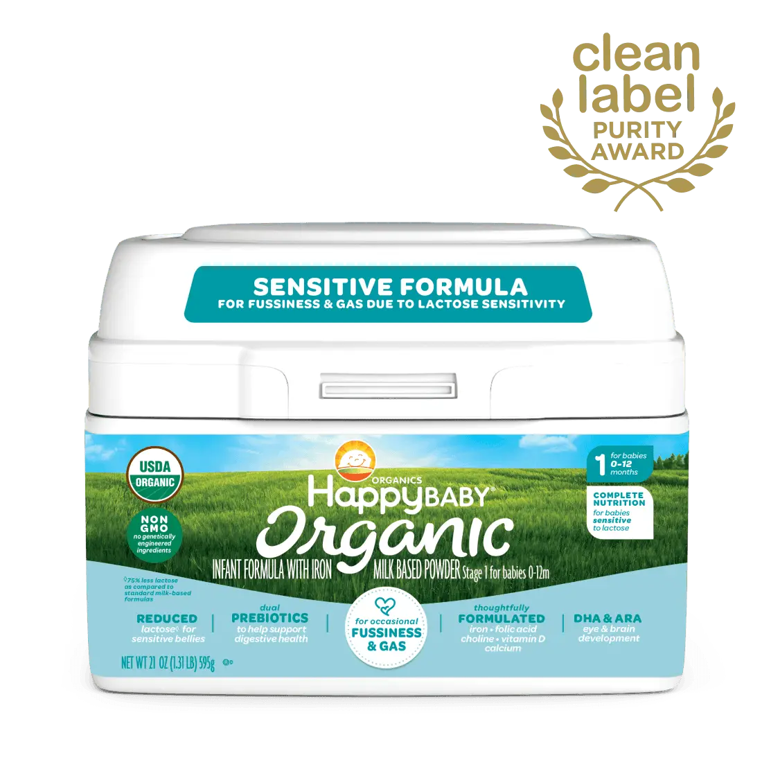 Happy Family Organic Infant Formula, Stage 1 Sensitive