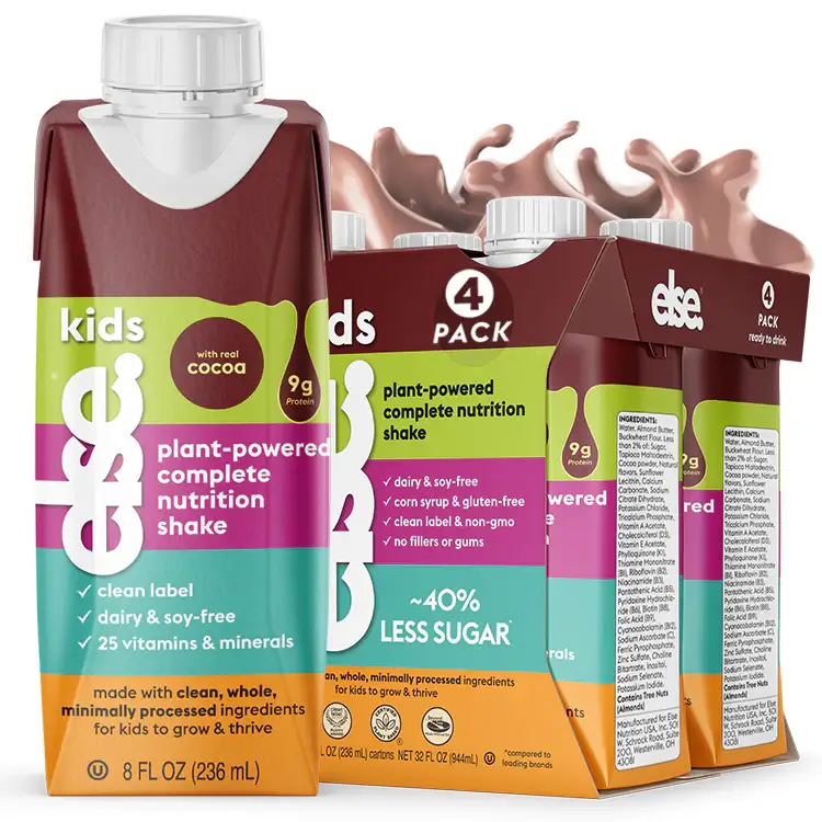 three packs of kids's plant powered nutrition shakers