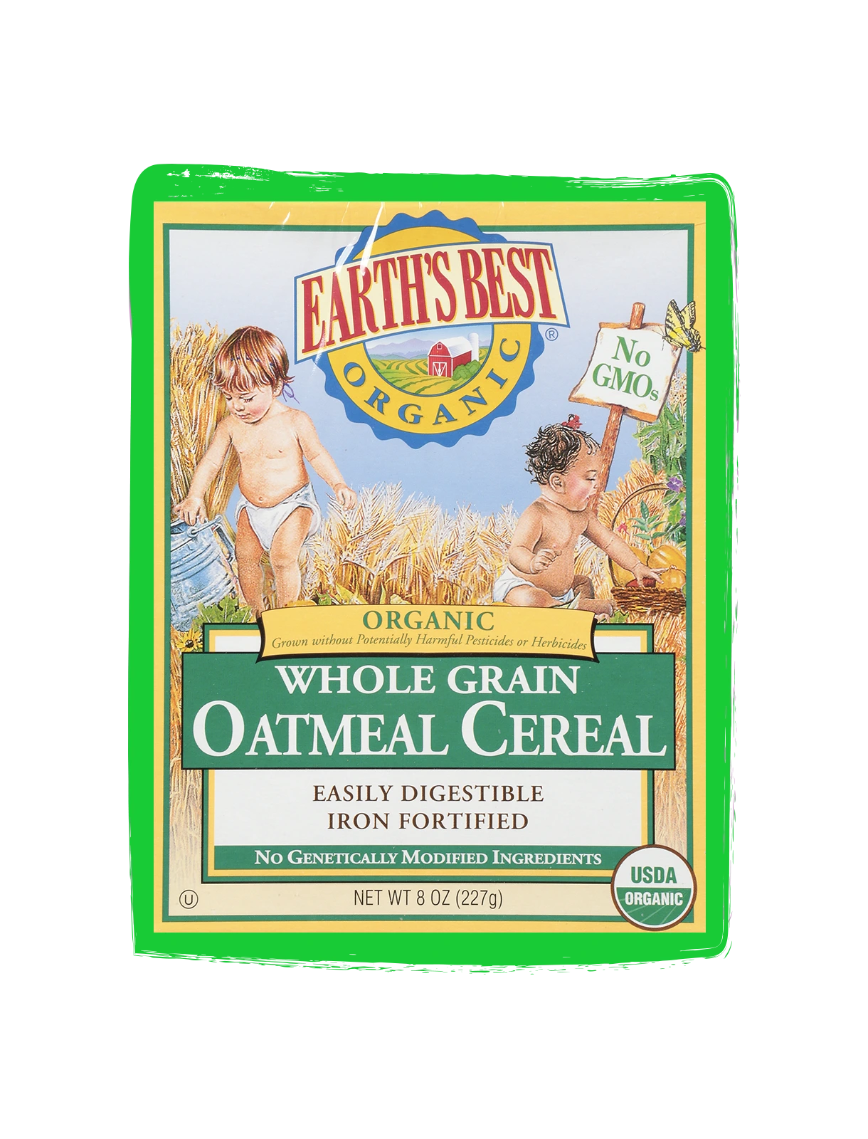 earth's best organic whole grain oatmeal cereal