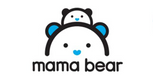 the mama bear logo has a bear on it's back