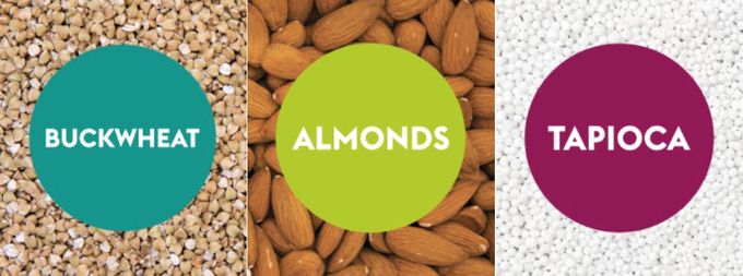 a picture of almonds and a picture of almonds