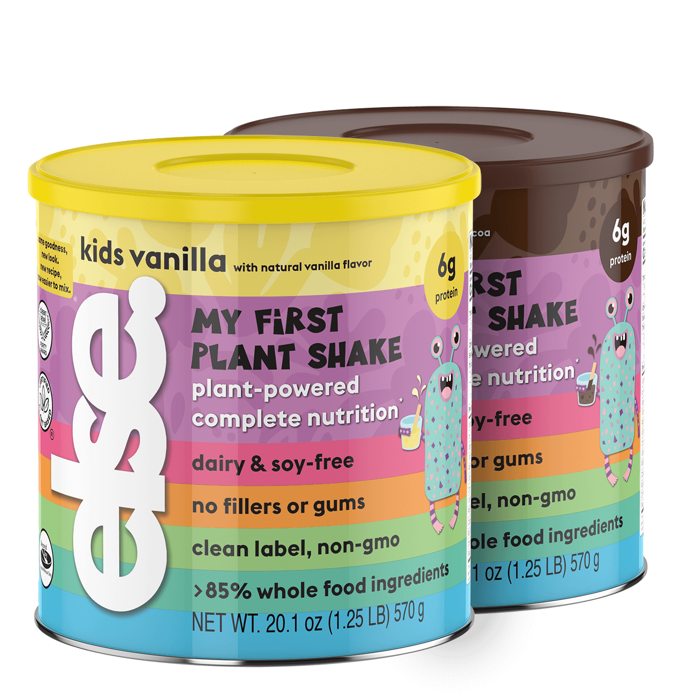 two cans of nutritional shakes for kids