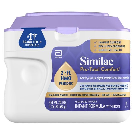 a bottle of similac pro - total comfort