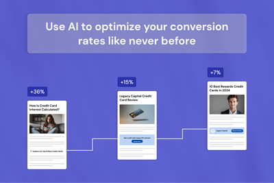 Conversion rate optimization with AI