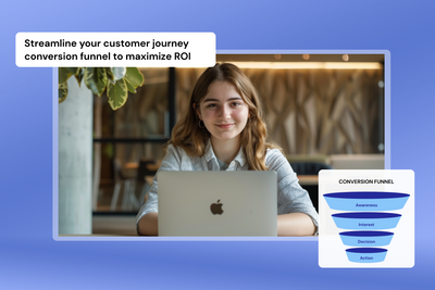 Customer journey conversion funnel