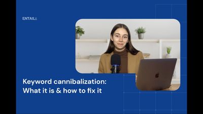 Keyword cannibalization happens when multiple pages on your website compete against each other because they target the same keywords, which can hurt your website’s rankings and decrease traffic.

In this video, we’ll explain how to identify and fix cannibalization and show you an AI tool you can use to make this process easier. 

Keyword cannibalization is quite a common challenge, but these tips--along with our keyword cannibalization tool--will help you solve it once and for all.

Key takeaways:
- What keyword cannibalization is
- How to find keyword cannibalization
- How to fix keyword cannibalization 
- 301 redirects
- Moving or deleting overlapping content
- Canonical and no-index tags
- Linking to the main page
- Creating new pages

--

Resources:
Ready to get started? Visit Entail’s website:
https://entail.ai/?utm_source=youtube&utm_medium=socials&utm_campaign=description-links&utm_content=socials-link

Check out our article for more insights:
https://entail.ai/perspectives/keyword-cannibalization-seos-biggest-challenge

See our keyword cannibalization tool in action:
https://entail.ai/products/content-strategy-software/keyword-cannibalization-tool

--

Timestamps:
00:00 Introduction
00:35 What is keyword cannibalization?
01:53 Example of keyword cannibalization
02:38 How to find keyword cannibalization
04:09 How to fix keyword cannibalization
04:21 301 redirects
04:44 Remove overlapping content
05:09 Canonical and no-index tags
05:36 Internal linking
06:00 New page
06:20 Conclusion

--

About Entail:
Entail AI is an organic marketing platform that enables businesses to generate revenue from social media and SEO.

Entail's CMS offers an enterprise-grade solution for content strategy, creation, and SEO. Entail's CRO is a fully automated software that enables businesses to increase conversion rates from their content.

Take your next steps with Entail:
https://entail.ai/demo

--

Socials:
LinkedIn: https://www.linkedin.com/company/entailai
Facebook: https://www.facebook.com/EntailAI
Tik Tok: https://www.tiktok.com/@entail_ai
Twitter: https://twitter.com/entail_ai
Instagram: https://www.instagram.com/entail.ai/