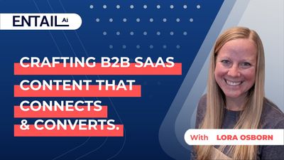 Tune in for an unique look at the renewed power of authentic content marketing.
In this episode we speak with B2B marketing expert Lora Osborn, who shares insightful tactics on owned, earned, and organic social media and why high-quality, customer-focused content will be key for growth in 2024 and beyond. 

Timestamps
00:00 Introduction
00:54 Welcome Lora Osborn
03:00 The current marketing landscape 
06:05 E-commerce challenges
08:20 Alternative channels
10:10 Account-based marketing
15:30 The organic side of social media
17:05 Social media content creation
19:50 Branding and positioning
22:30 Earned media
25:10 Establishing trust 
30:15 Authority on social media
34:15 Content strategy for social media
37:30 Allocation of content
39:30 Google's priorities
42:30 The role of video
48:10 Channels
50:55 Prioritising channels
52:10 Conclusion

For more information about EntailAI, visit our website or LinkedIn:
LinkedIn: https://www.linkedin.com/company/entailai
Website: https://bit.ly/3UWApLJ
Linktree: https://linktr.ee/entailai

More about Lora Osborn:
LinkedIn: https://www.linkedin.com/in/lora-osborn/