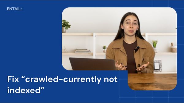Google Search Console's crawled not indexed status means Google scanned your pages and decided not to include them in their index, which affects your website's traffic and growth.

In this video, we’ll take you through all the reasons for the "crawled - currently not indexed" status on Google Search Console and how to fix them.

We’ll cover the following topics:
- What is "crawled - currently not indexed"?
- Crawled - currently not indexed vs. discovered currently not indexed
- Poor content quality
- Crawl budget issues
- Technical SEO and overall site health
- Poor internal linking and site structure
- Poor domain health
- URL parameters
- API pages and private-facing content
- Blocked pages
- Bugs

----

Resources:
Check out our article for more insights:
https://entail.ai/on-page-seo/crawled-currently-not-indexed-why-it-happens-and-how-to-make-google-love-your-site-again

Want more SEO content? Visit our blog:
https://entail.ai/resources

---

Timestamps:
00:00 Introduction
00:31 What is "crawled - currently not indexed"?
00:51 Crawled - currently not indexed vs. discovered currently not indexed
01:18 Reasons for crawled - currently not indexed
01:27 Poor content quality
02:44 Crawl budget issues
03:44 Technical SEO and overall site health
04:29 Poor internal linking and site structure
05:12 Poor domain health
05:50 URL parameters
06:27 API pages and private-facing content
07:06 Blocked pages
07:26 Bugs
07:59 Conclusion

---

About Entail:
Entail AI’s organic marketing platform enables businesses to create high-quality content to increase traffic and generate revenue from SEO and social media.

Ready to get started? Visit Entail’s site:
https://entail.ai/

---

Socials:
LinkedIn: https://www.linkedin.com/company/entailai
Facebook: https://www.facebook.com/EntailAI
Tik Tok: https://www.tiktok.com/@entail_ai
Twitter: https://twitter.com/entail_ai
Instagram: https://www.instagram.com/entail.ai/