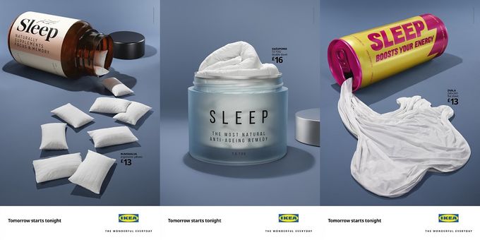 Screenshot of IKEA's ad campaign for their homeware