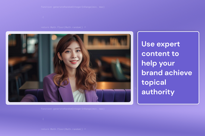 a picture of a woman with a purple background