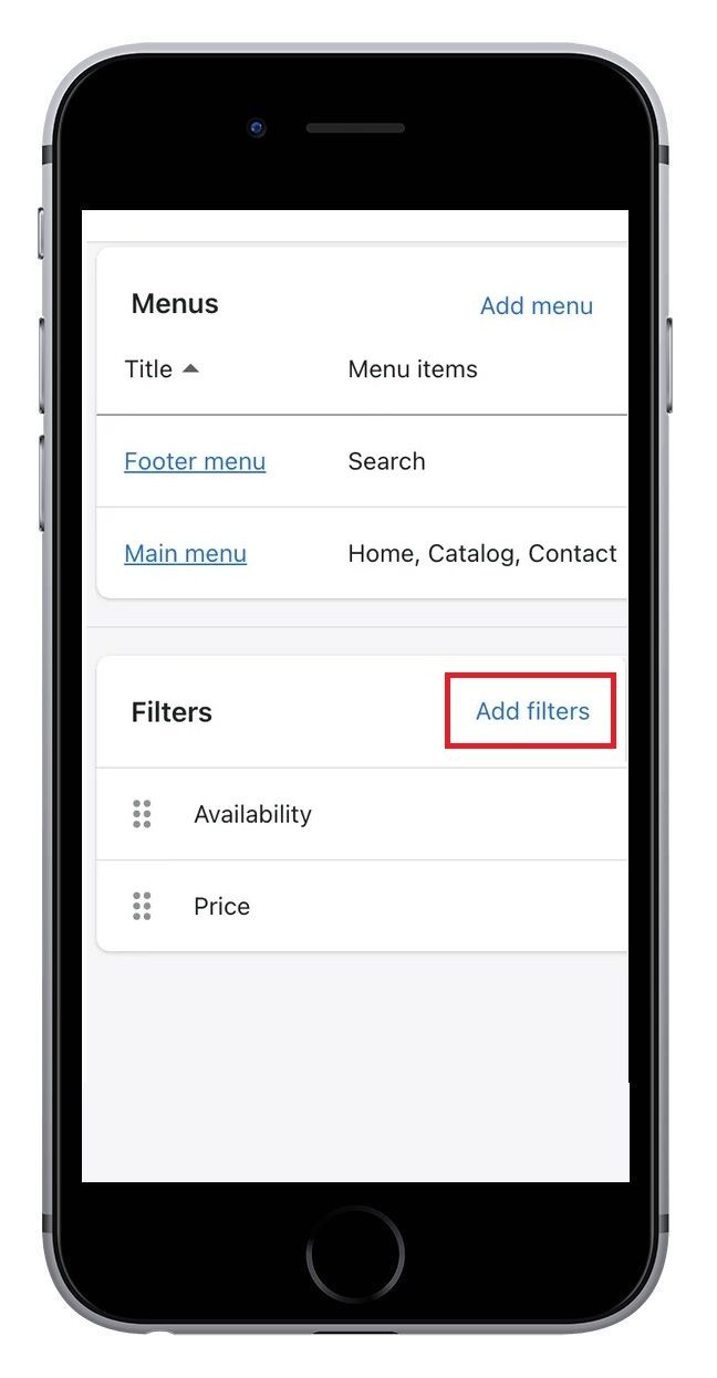 Screenshot_Add filters to Shopify mobile_2