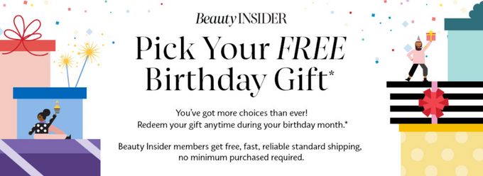 Screenshot of Sephora offering its customers a personalized free birthday gift