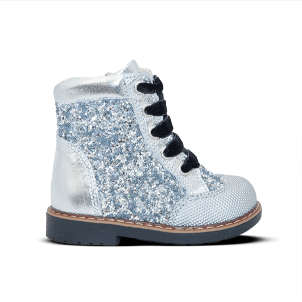 First Walkers Diamond Marilyn Silver Orthopaedic High-Top Boots