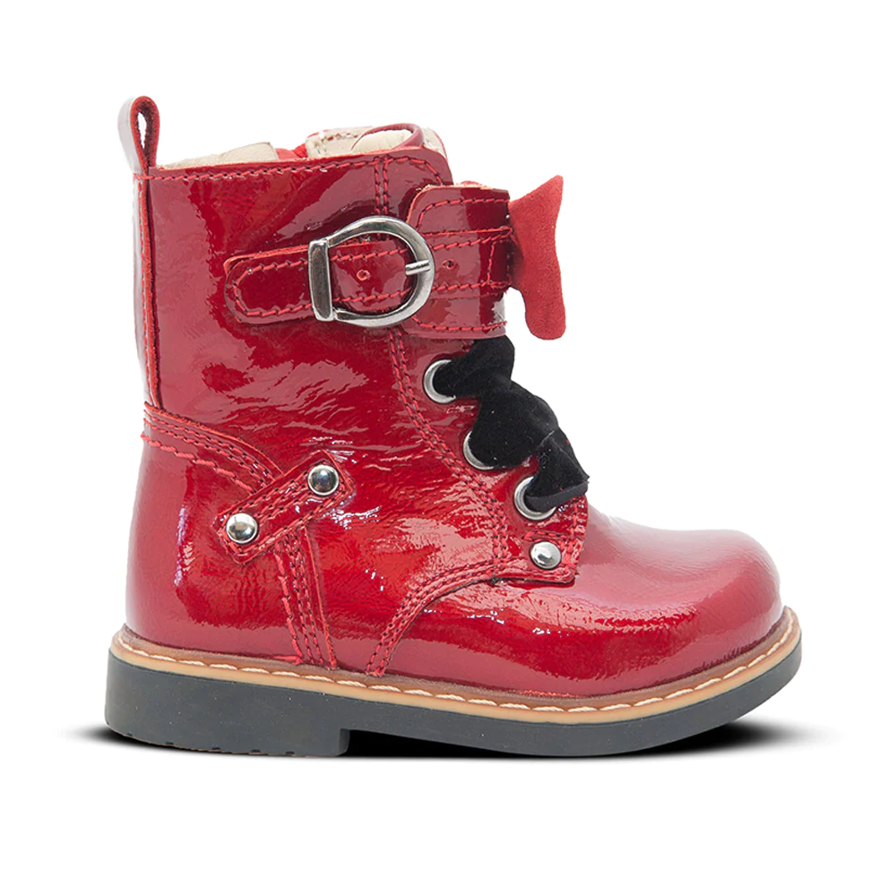 First Walkers Crimson Lynton Red Orthopaedic High-Top Boots
