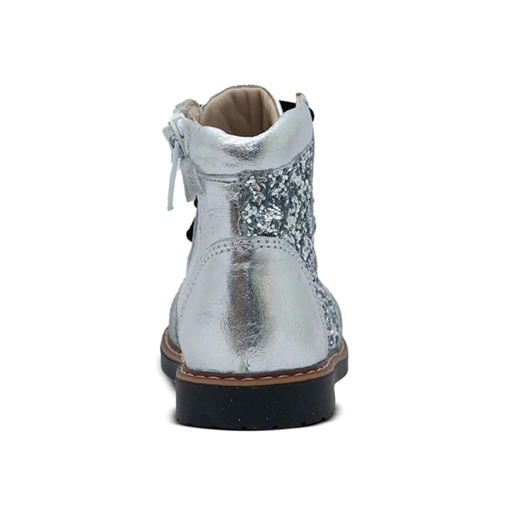 First Walkers Diamond Marilyn Silver Orthopaedic High-Top Boots