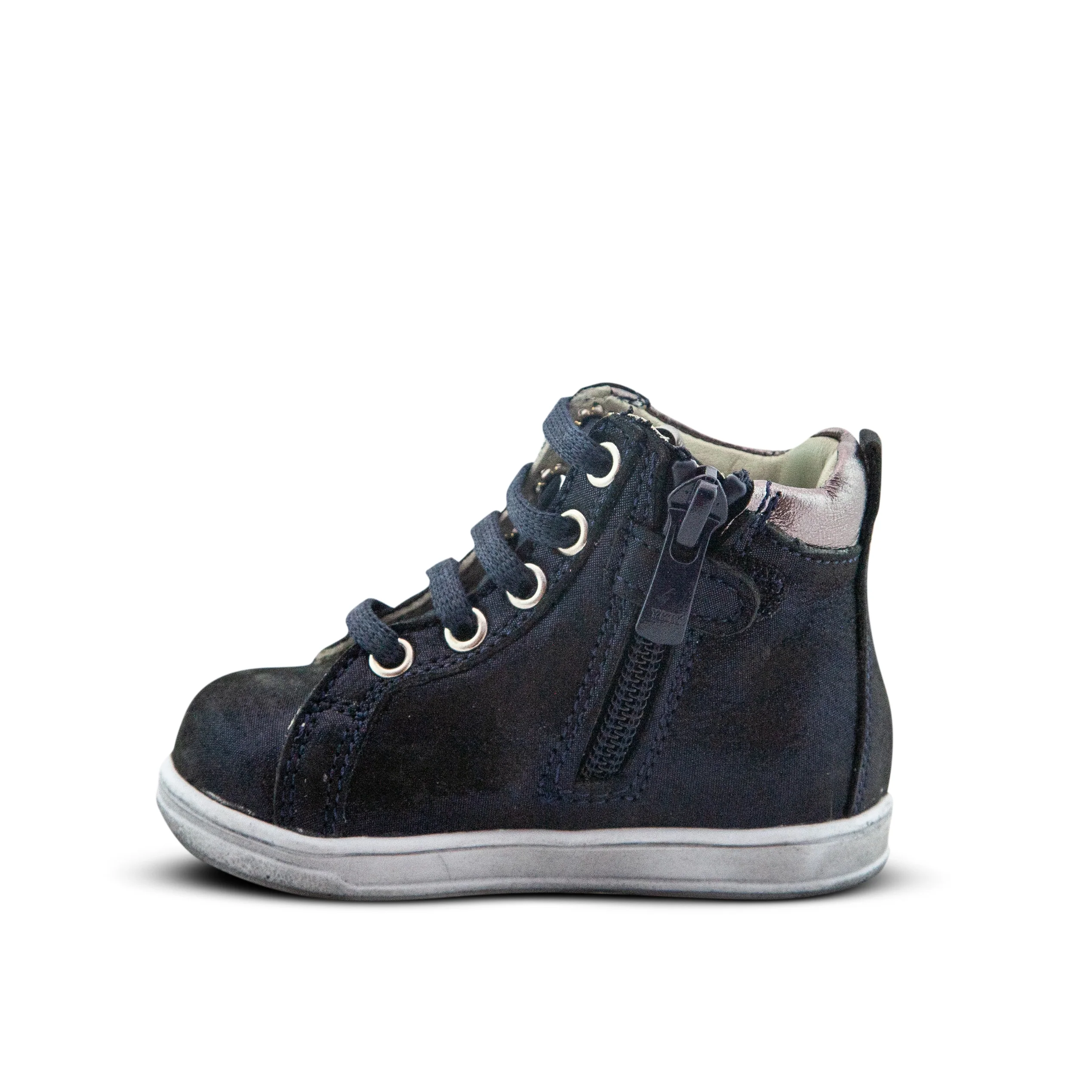 First Walkers Galactic Nichole Navy Stars Orthopaedic High-Top Sneakers